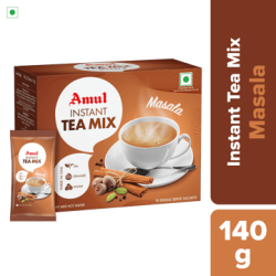 Amul Masala Chai – Instant Tea Mix, 14 g | Pack of 10 Sachets