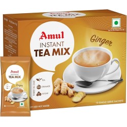 Amul Adrak Chai – Instant Tea Mix, 14 g | Pack of 10 Sachets