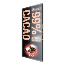 Amul 99% CACAO Dark Chocolate, 125 g