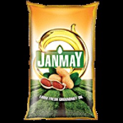 Janmay Groundnut Oil Pouch, 1 L