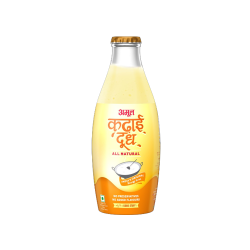 Amul kadhai doodh glass botel  180 ml